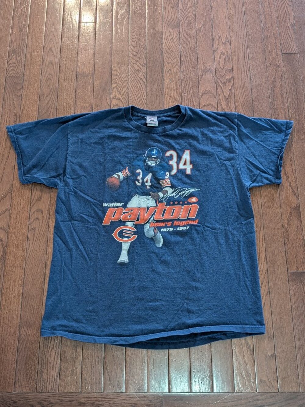 Vintage Walter Payton Chicago Bears Legend NFL Players T-Shirt - Size XL